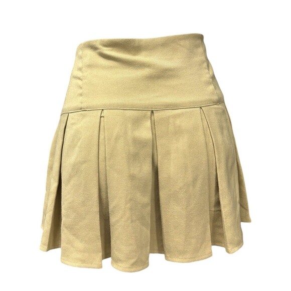 Aeropostale Solid Low-Rise Pleated Kakhi Skort Skirt Size XL Y2K - Picture 5 of 8